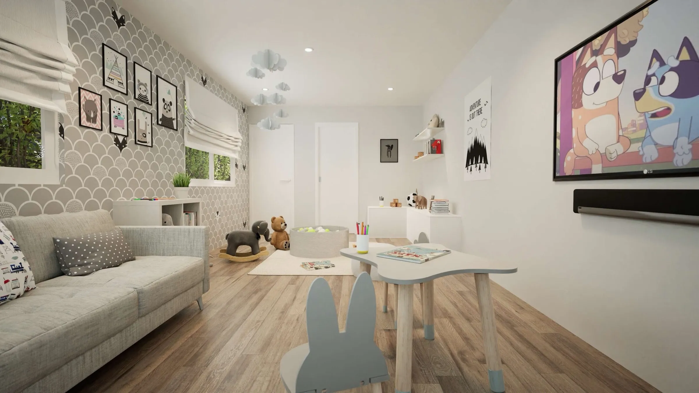 The Playroom interior
